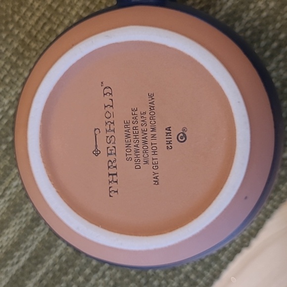 Threshold Stoneware K Letter Coffee Tea Mug Cup Navy Blue - Picture 6 of 9